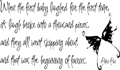 Peter Pan First Baby Laughed | Wall Decals