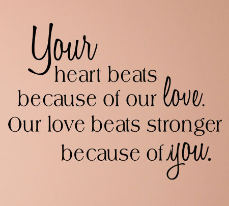 Your Heart Beats Wall Decal