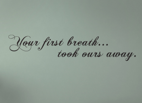 Your First Breath Decal
