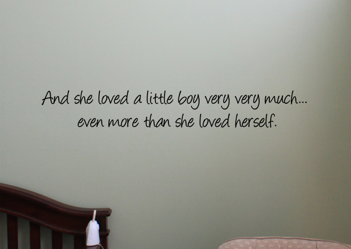 More Than She Loved Herself Wall Decal