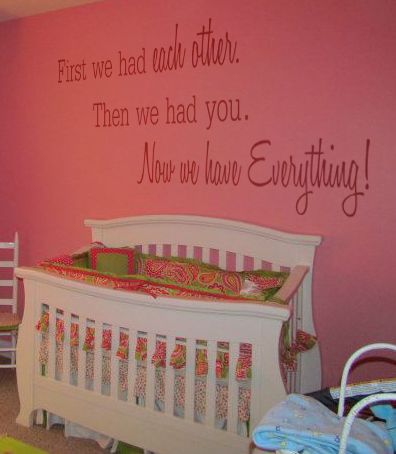 First We Had You Nursery Wall Decal