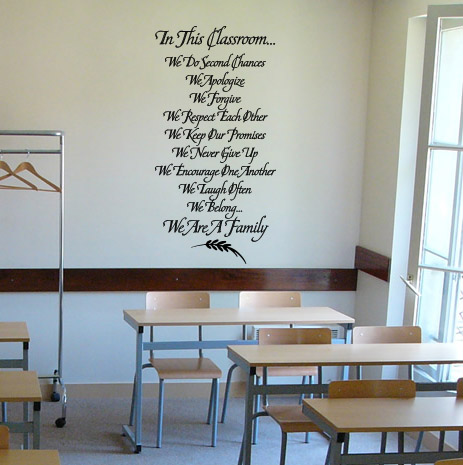 In This Classroom Wall Decal 