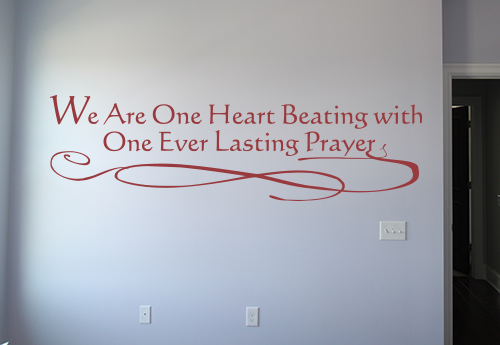 One Heart Beating Decal
