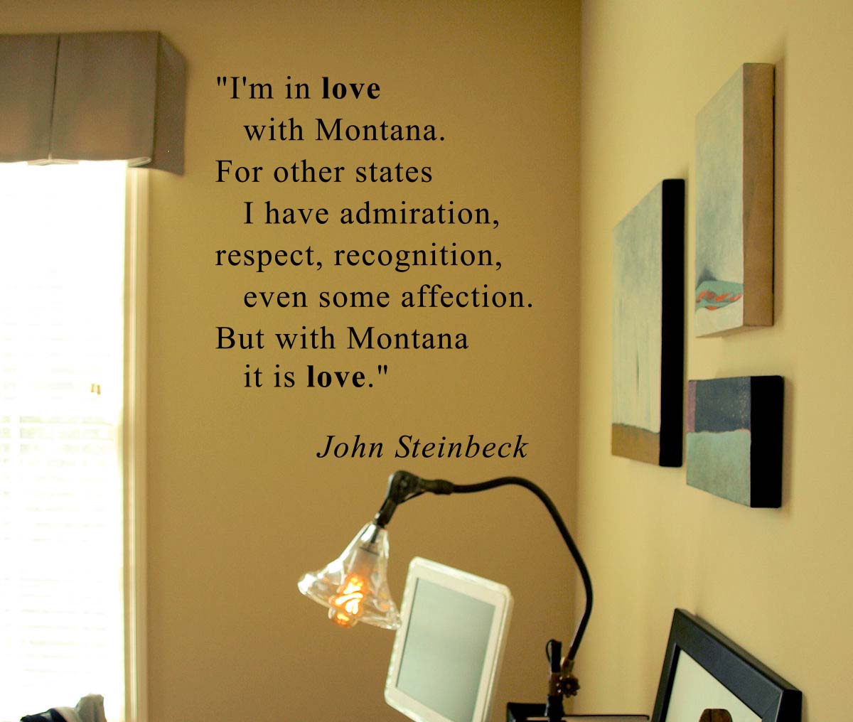 Steinbeck Quote Wall Decal