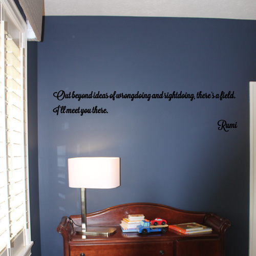 Rumi Quote Wall Decal