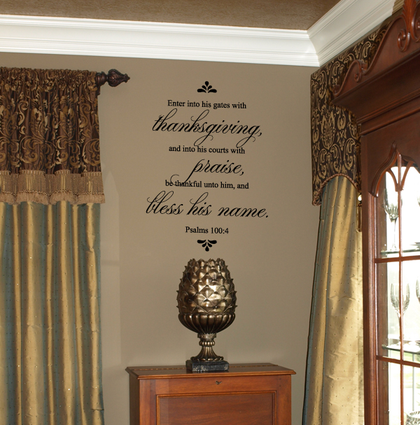 Bless His Name Wall Decal