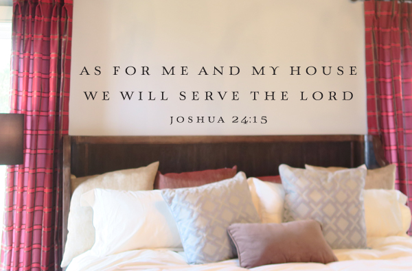 We Will Serve the Lord Wall Decal