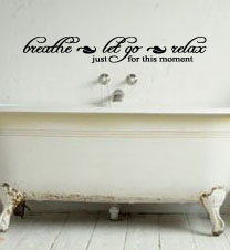 Breathe Let Go Relax Wall Decal