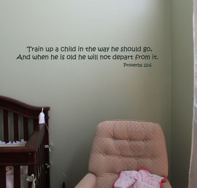 Train Up A Child Wall Decal