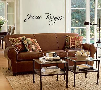 Jesus Reigns Wall Decal