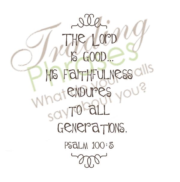 Psalm 100 Wall Decal