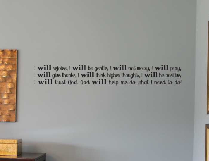 I Will Rejoice Wall Decal