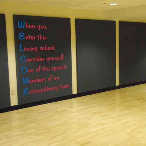 Welcome School Wall Decal 