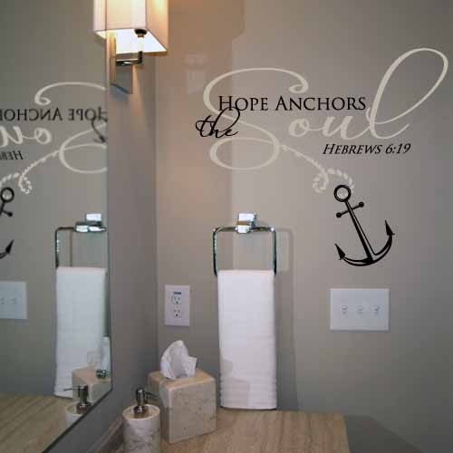 Hope Anchors The Soul Wall Decal 