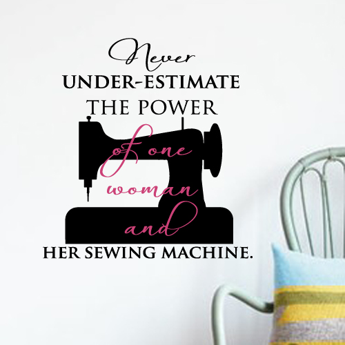 Sewing Machine Wall Decal 