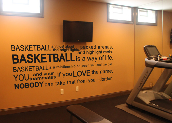 Basketball Quote Wall Decal