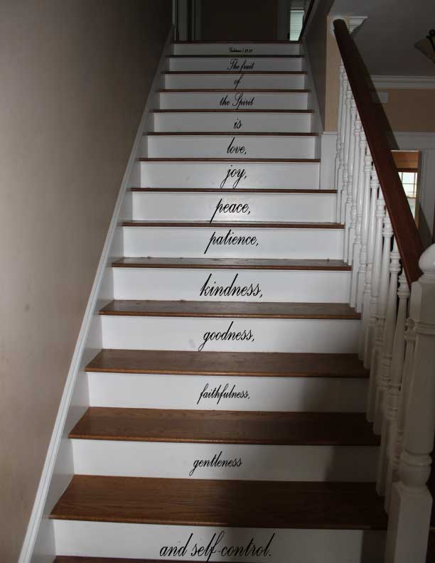Galations 5:22 Stair Decal