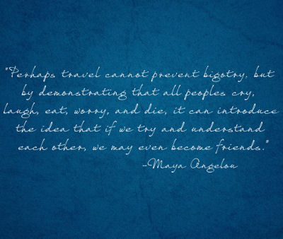 Maya Angelou Travel Wall Decals
