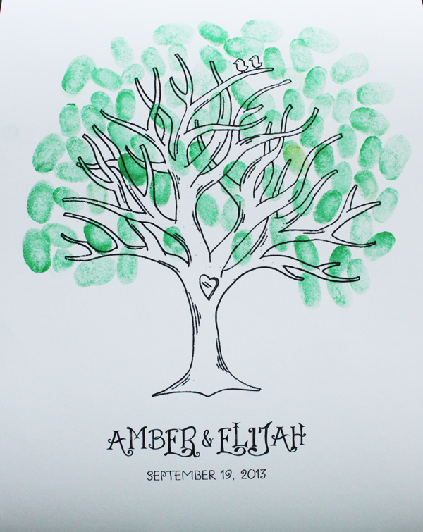 Tree Thumbprint Guest Book