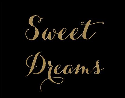Sweet Dreams Simply Words Decal