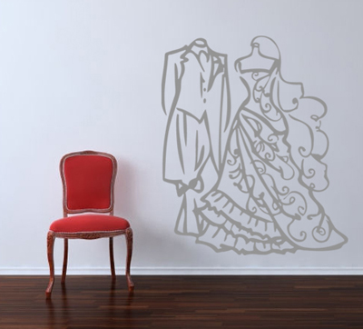 Wedding Clothes Wall Decal