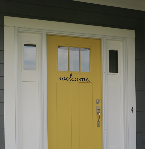 Swoopy Welcome Decal