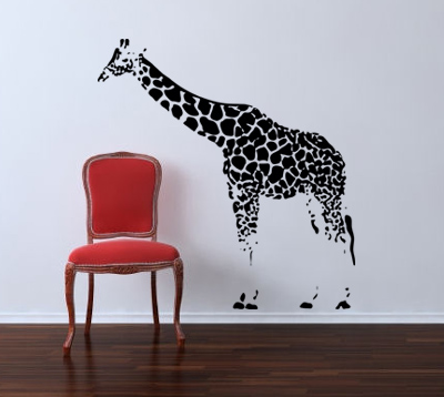 Giraffe Dot Wall Decal