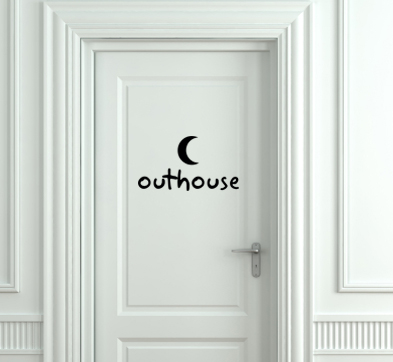 Outhouse Wall Decal