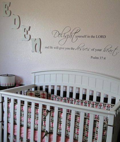 Delight in the Lord Wall Decals