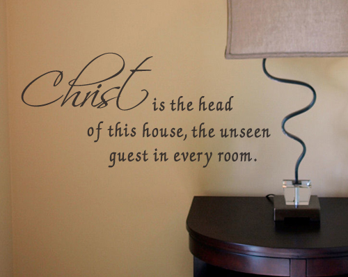 Christ Head of House | Wall Decal