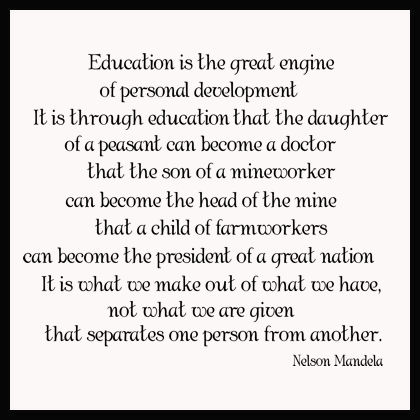 Education Is The Great Engine Wall Decals