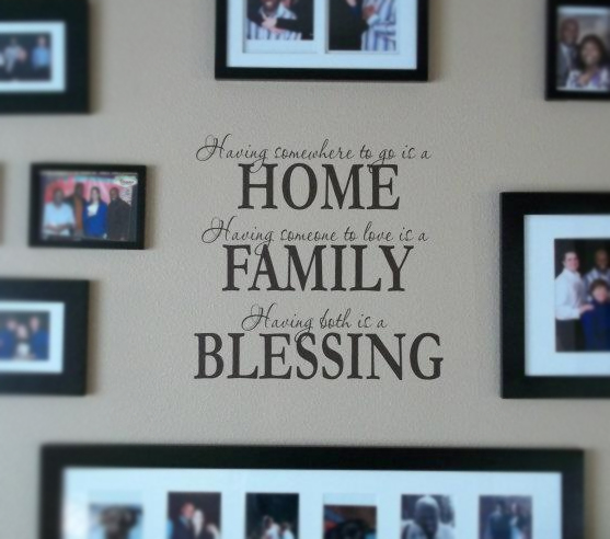 Home, Family, Blessing Wall Decal