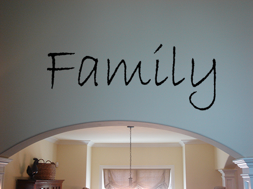 Simply Family Word Wall Decals