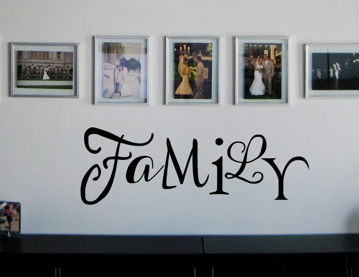 Mixed Font Family Wall Decal 