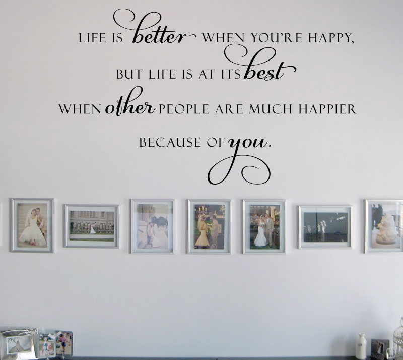 Life At It's Best Wall Decal Item