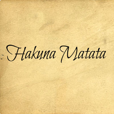 Hakuna Matata II  Wall Decals