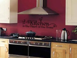 Kitchen Heart Home Wall Decal