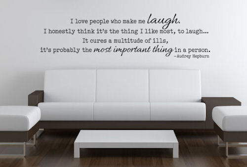 Love People Who Make Me Laugh Wall Decals