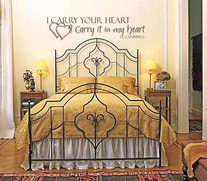 Carry Heart In My Heart Cummings Wall Decal