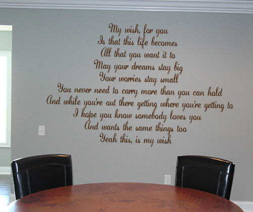 My Wish For You Wall Decal