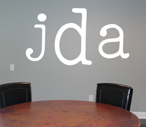 JDA monogram decal