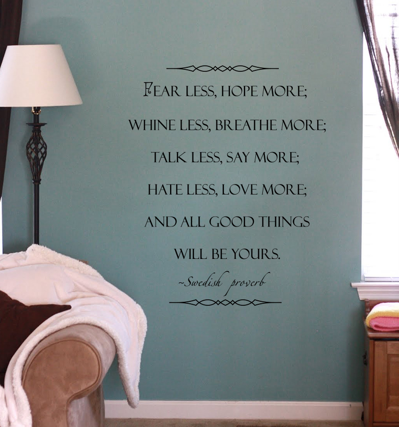Swedish Proverb Wall Decal