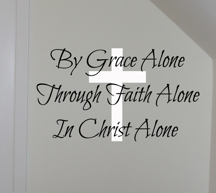 By Grace Through Faith Wall Decals