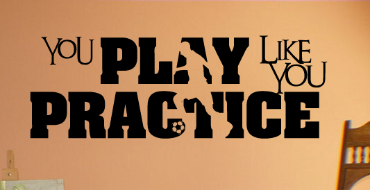Play Practice Soccer  Wall Decals