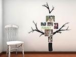 Family Photo Tree 2 With Tall Branches Wall Decal