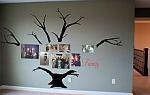 Family Photo Tree 3 With Bare Branches Wall Decal