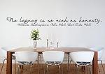 Rich As Honesty Wall Decal
