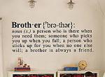 Brother Definition Wall Decal