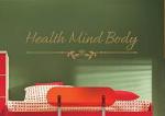 Health Mind Body Wall Decal 
