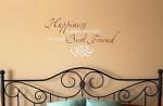 Happiness Best Friend Wall Decal